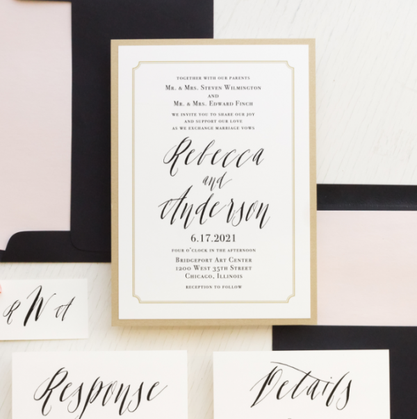 Undangan Penikahan Sederhana Elegan